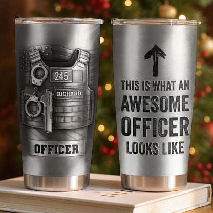 This Is What An Awesome Officer Looks Like Police Badge Handcuffs Handgun