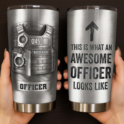 This Is What An Awesome Officer Looks Like Police Badge Handcuffs Handgun