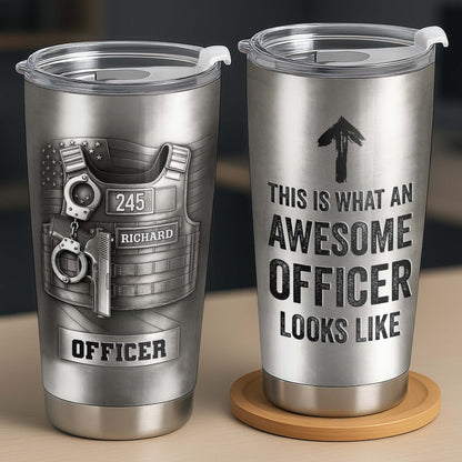 This Is What An Awesome Officer Looks Like Police Badge Handcuffs Handgun