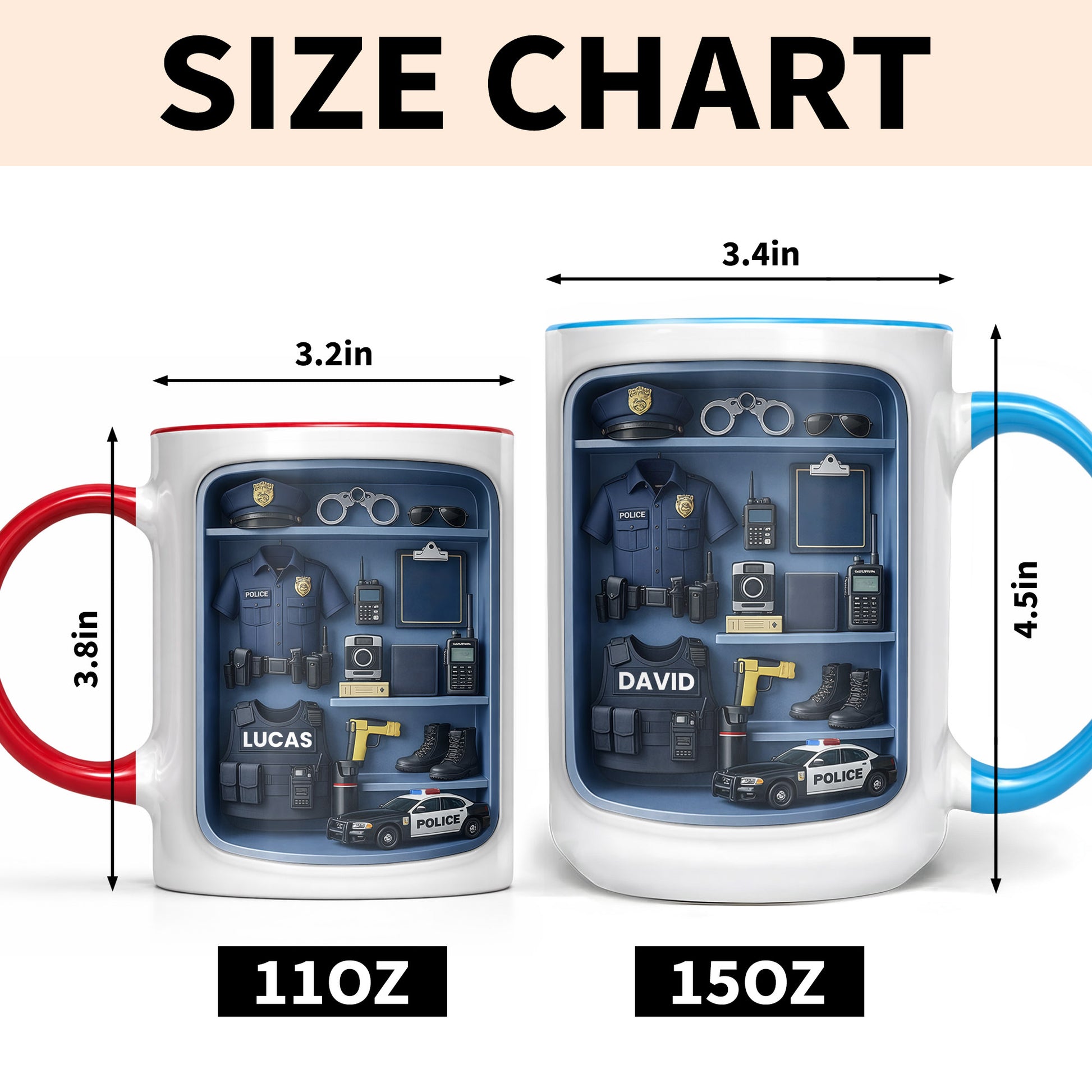 Police Officer Uniform And Gear With Patrol Car