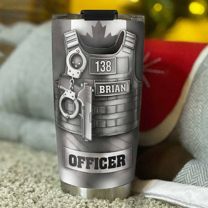 Dedication and Service Handcuffs, Gun, Officer Gear