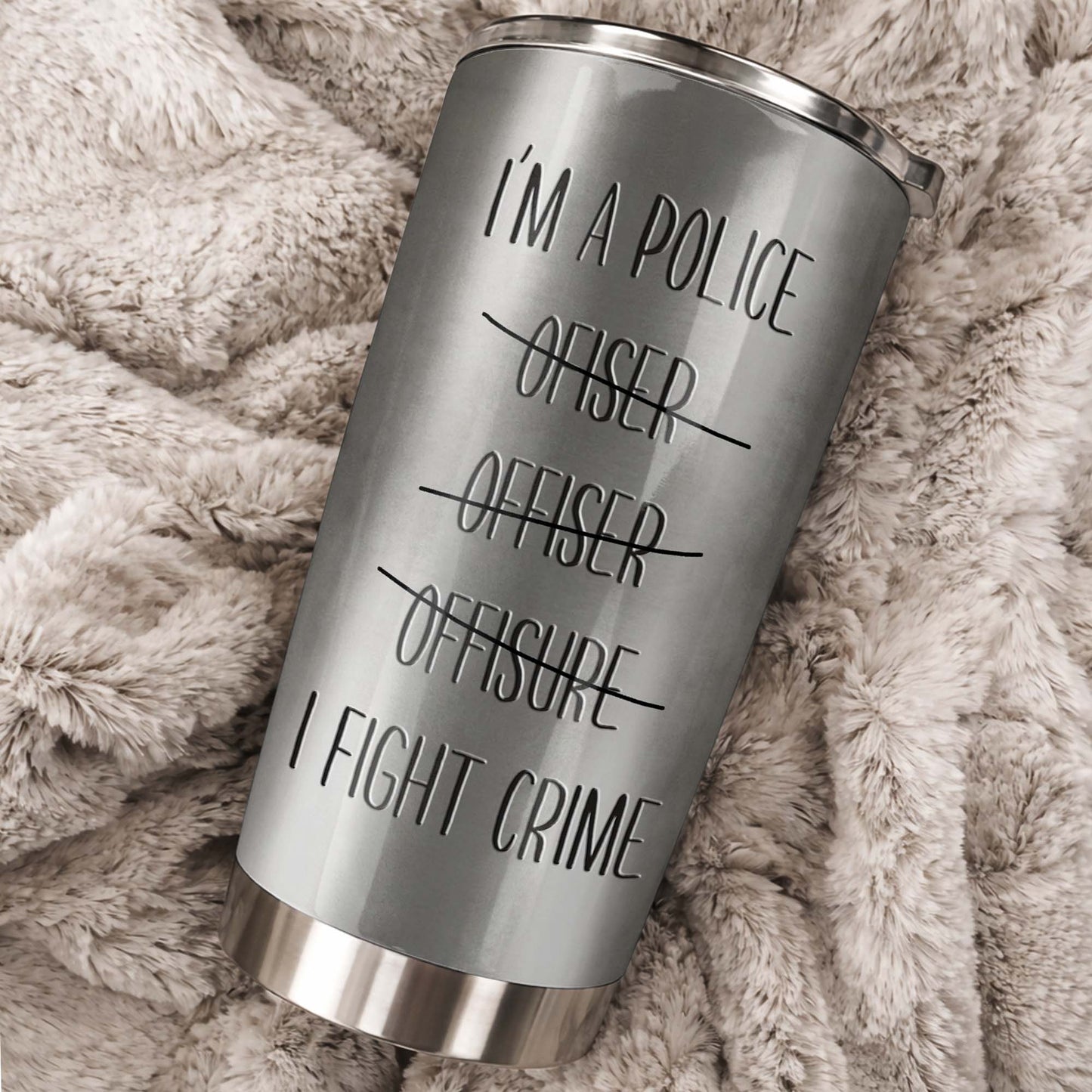 I'm A Police Officer I Fight Crime, Police Badge And Handcuffs