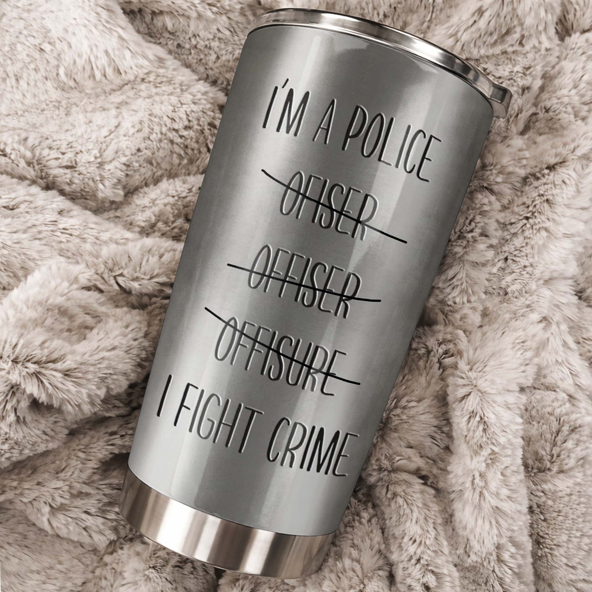 I'm A Police Officer I Fight Crime, Police Badge And Handcuffs