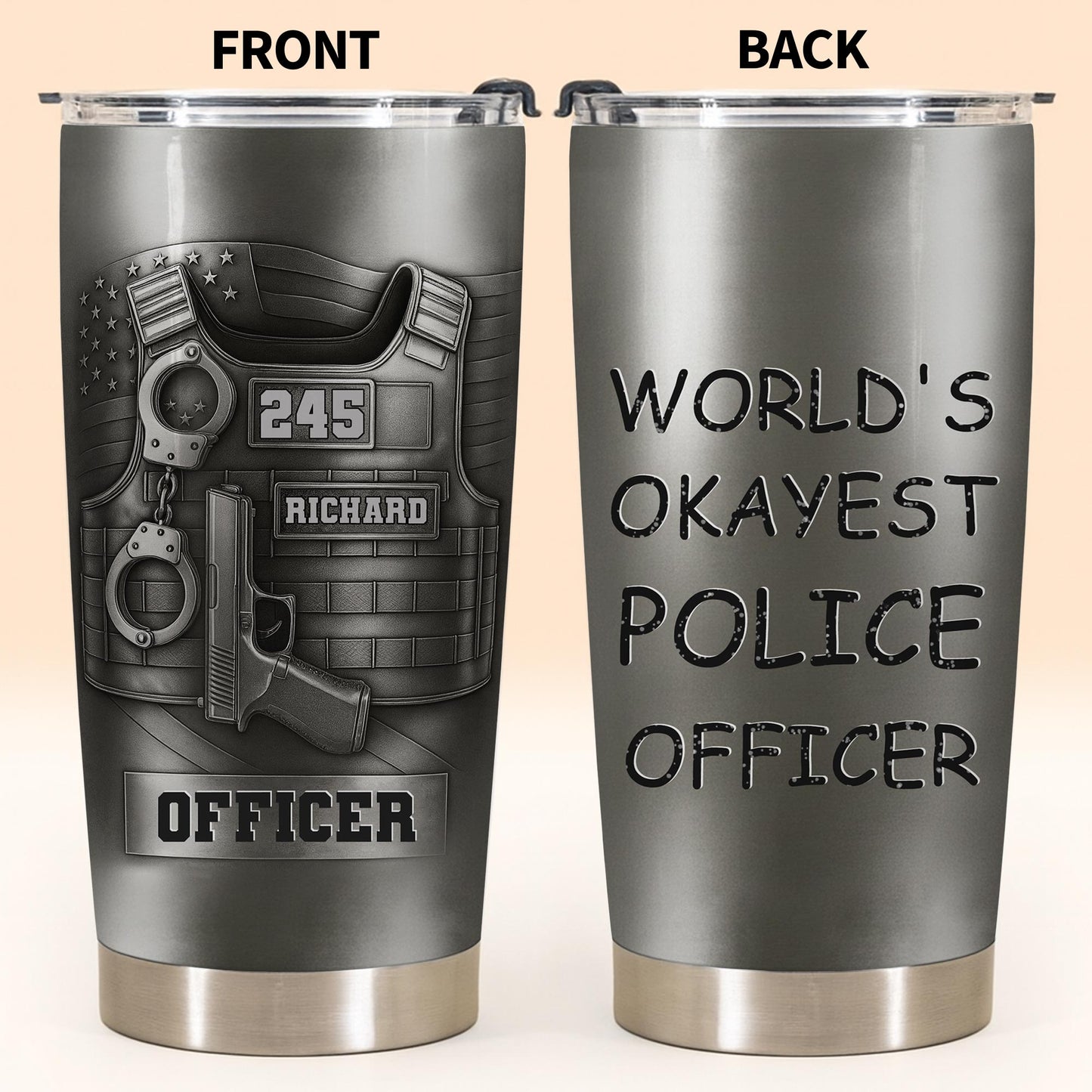World's Okayest Police Officer, Police Vest And Accessories