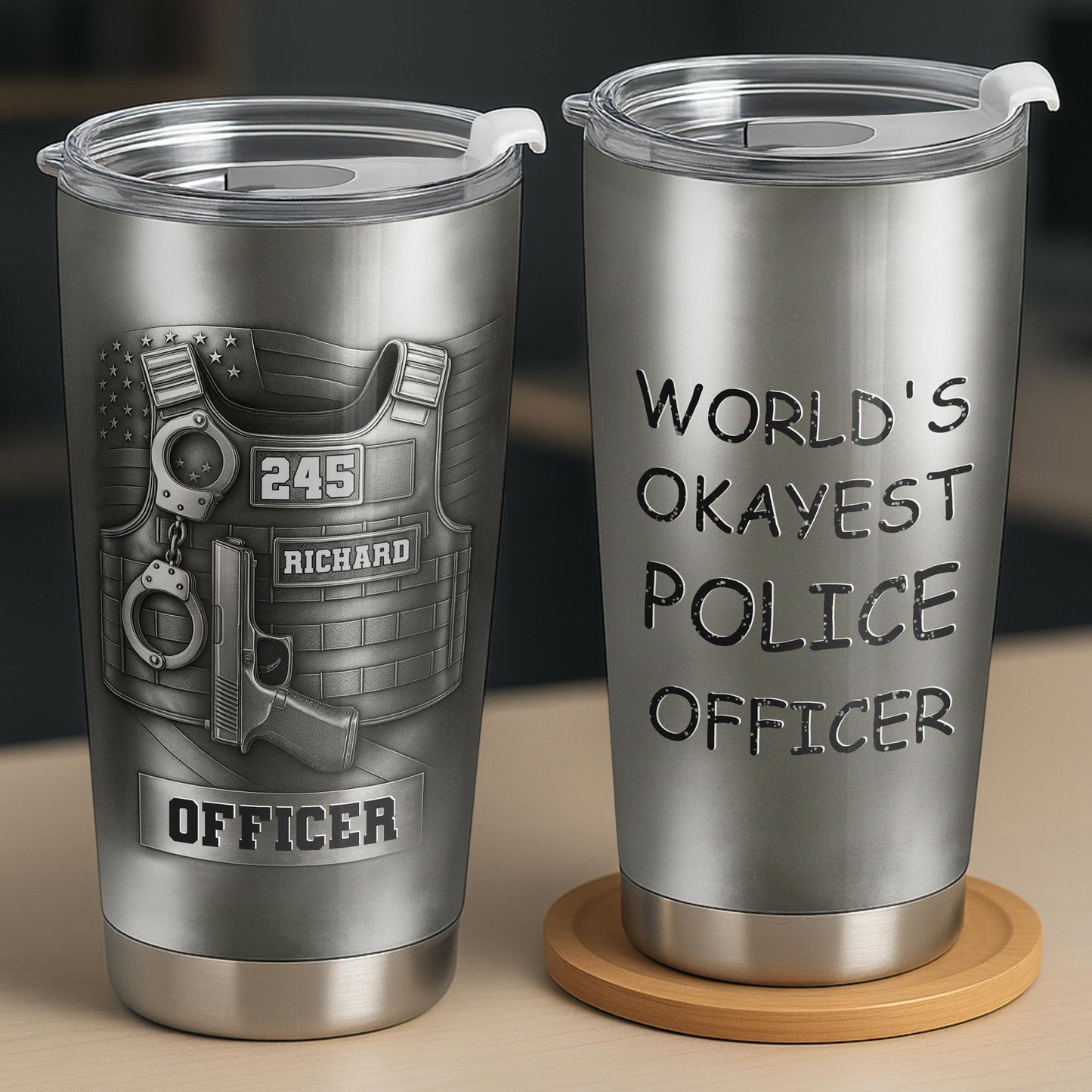 World's Okayest Police Officer, Police Vest And Accessories