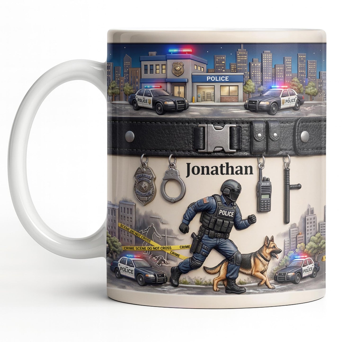 Honor Your Hero With This Custom Police Themed Mug