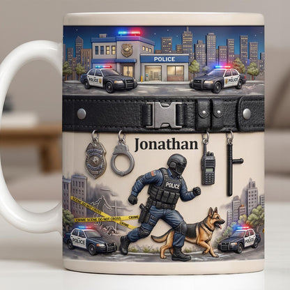 Honor Your Hero With This Custom Police Themed Mug