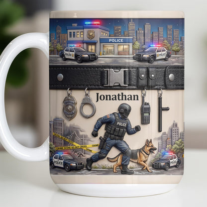 Honor Your Hero With This Custom Police Themed Mug