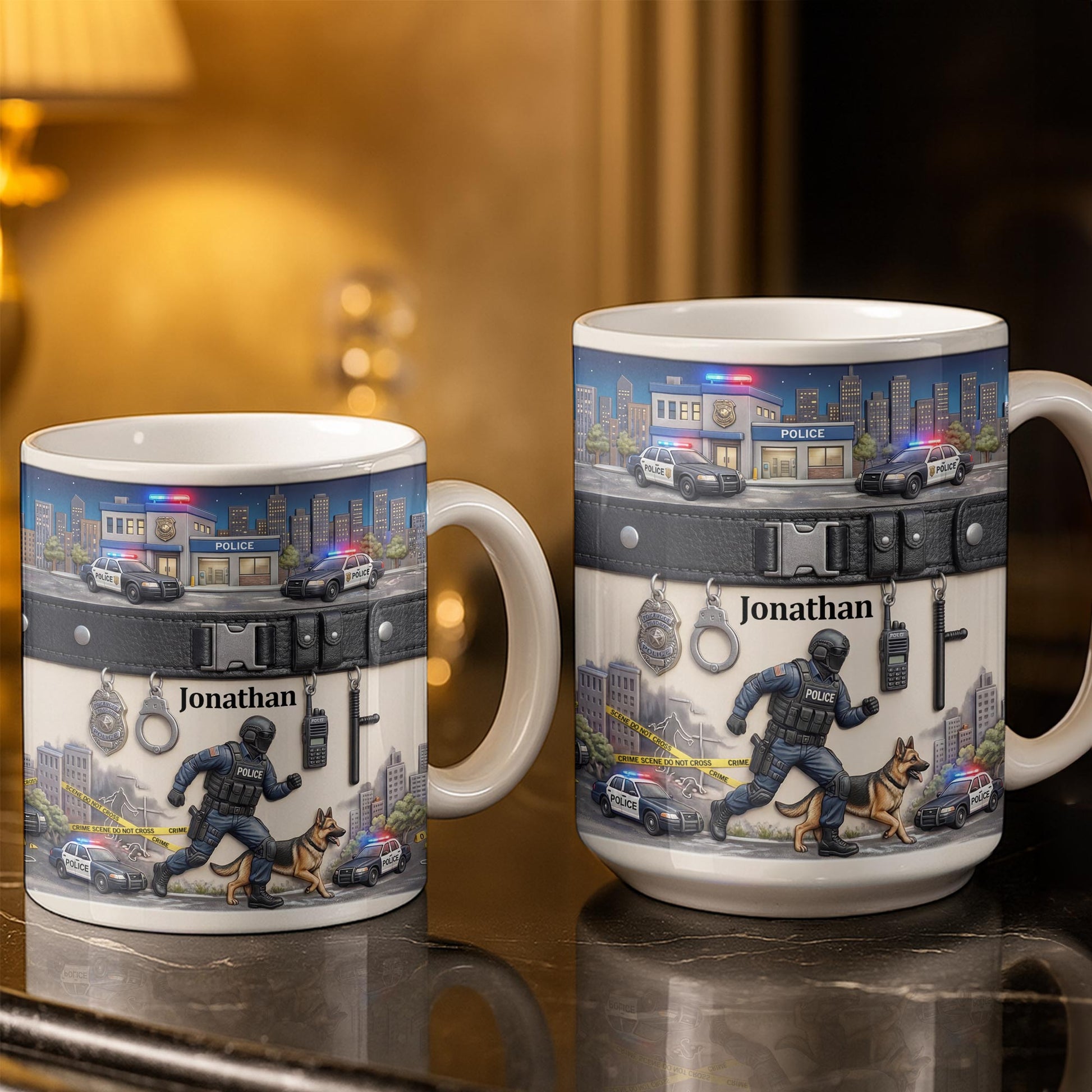 Honor Your Hero With This Custom Police Themed Mug