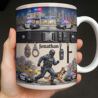 Honor Your Hero With This Custom Police Themed Mug