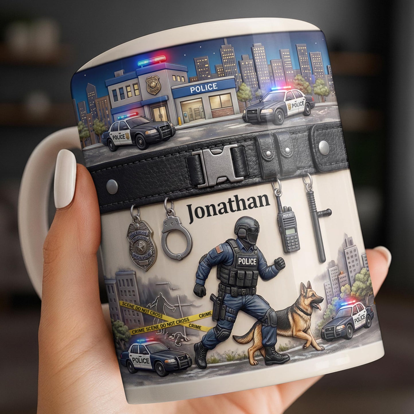 Honor Your Hero With This Custom Police Themed Mug