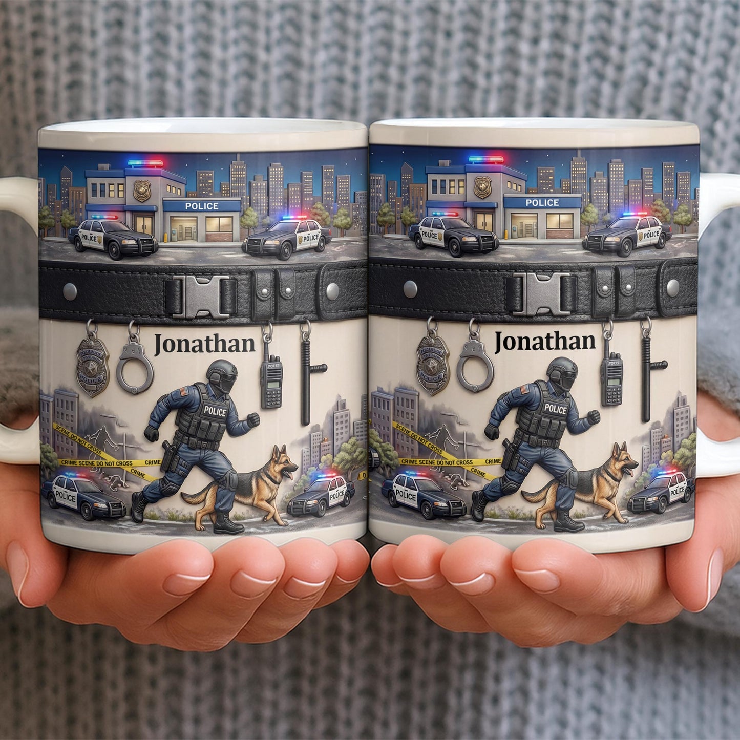 Honor Your Hero With This Custom Police Themed Mug