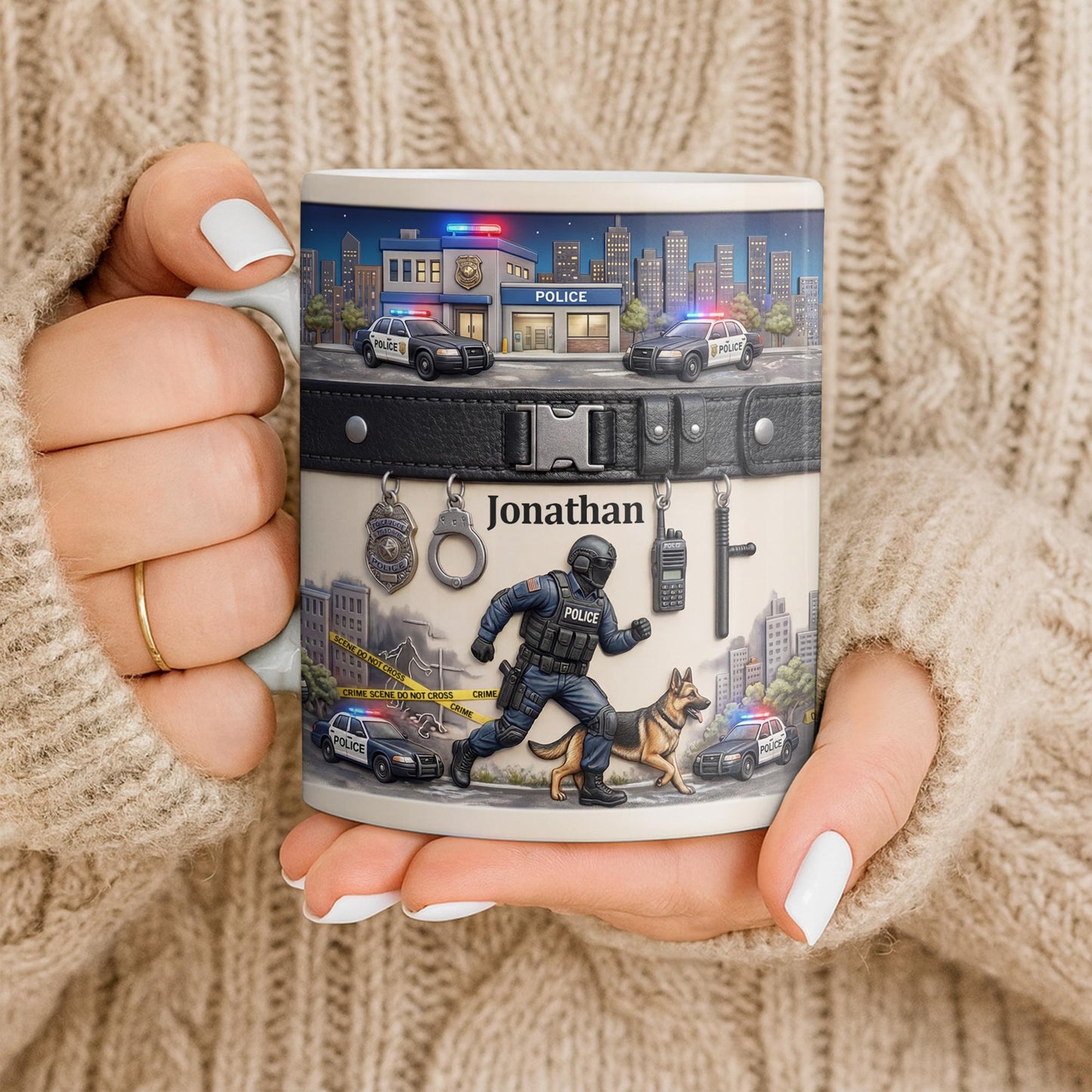 Honor Your Hero With This Custom Police Themed Mug
