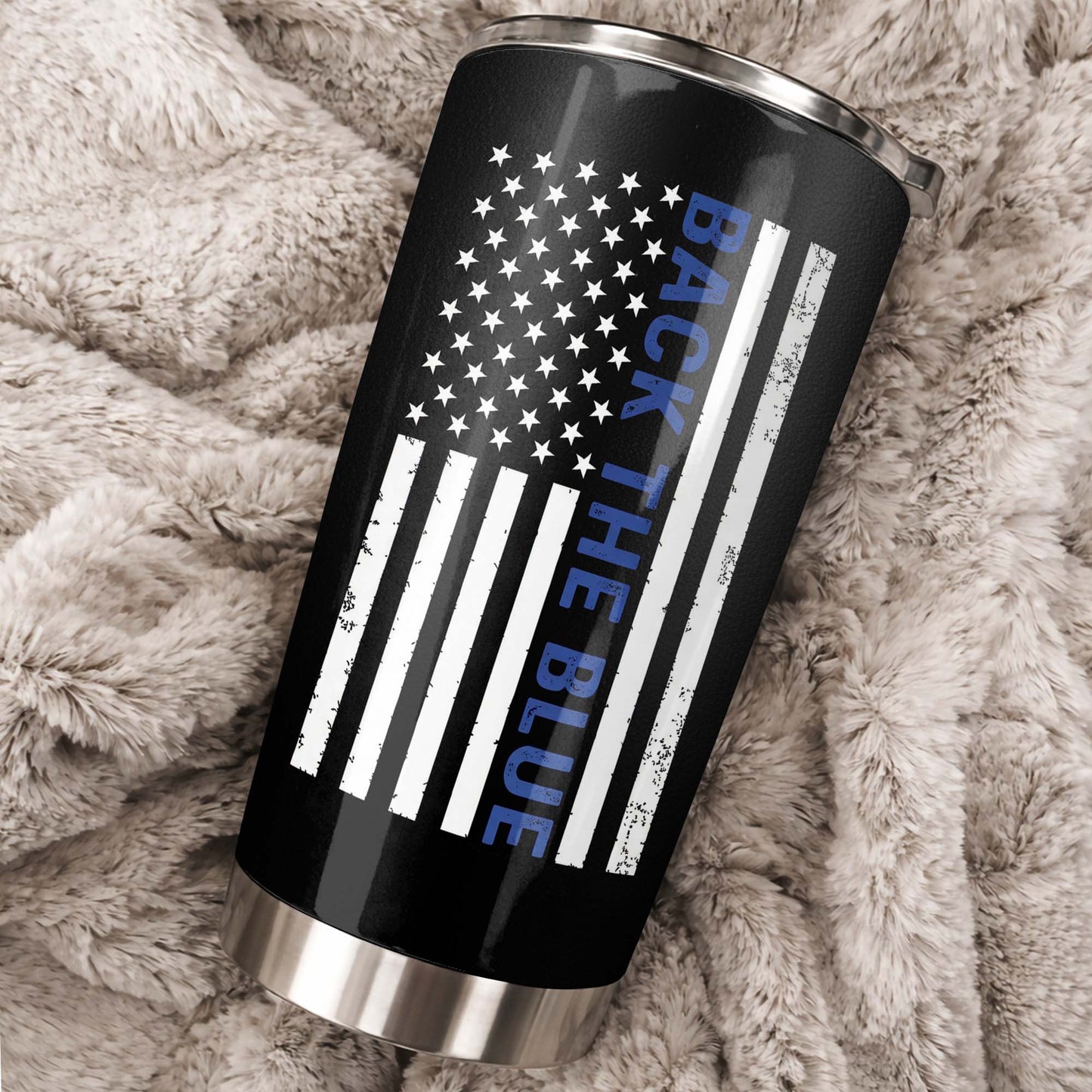 Police Officer Nutrition Facts, American Flag and Thin Blue Line