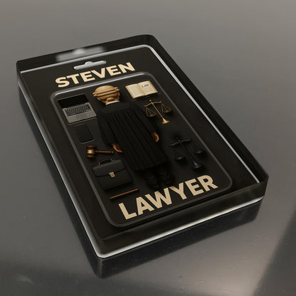 Inspirational Lawyer-Themed Acrylic Plaque Featuring Gavel, Scales of Justice