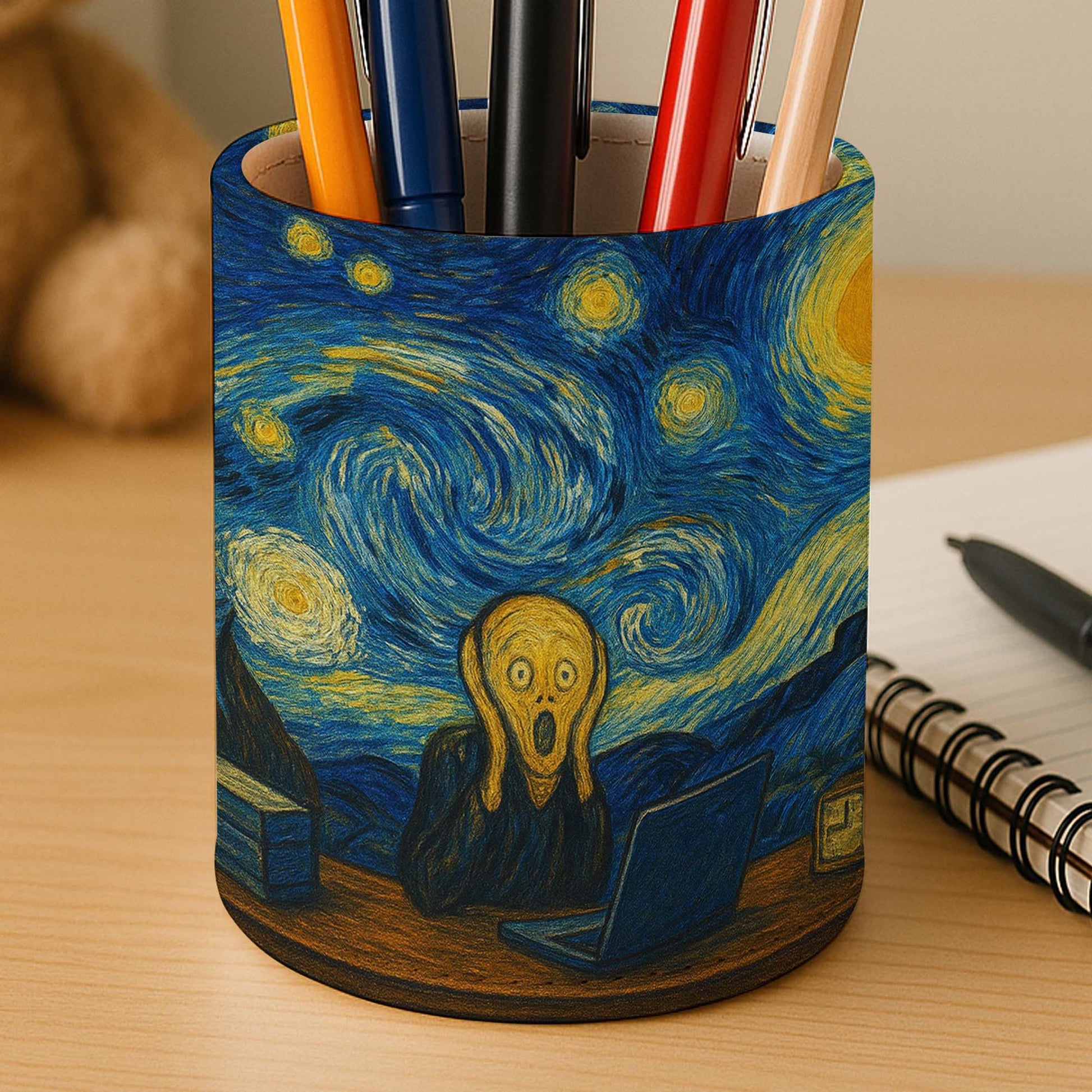 Inspired By Van Gogh's Starry Night Pen Holder