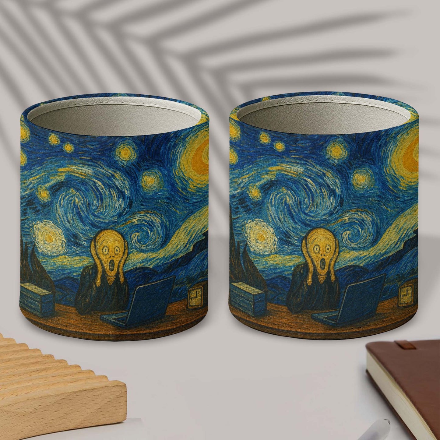 Inspired By Van Gogh's Starry Night Pen Holder