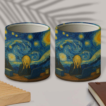 Inspired By Van Gogh's Starry Night Pen Holder