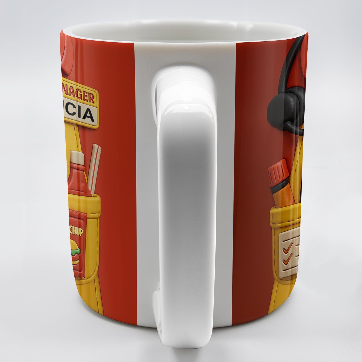 Best Manager Ever Featuring Fast Food Items and Headset