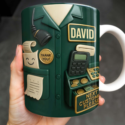 Best Coffee Break Companion For Awesome Cashiers, Cash Register And Telephone