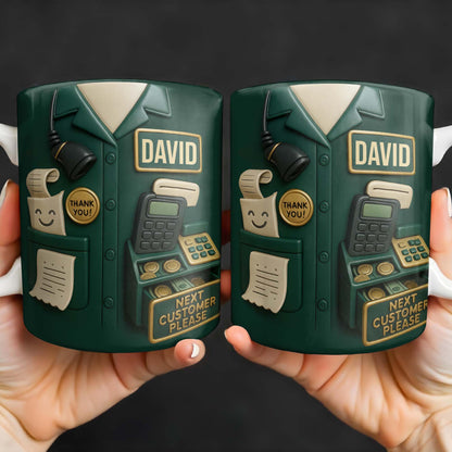 Best Coffee Break Companion For Awesome Cashiers, Cash Register And Telephone