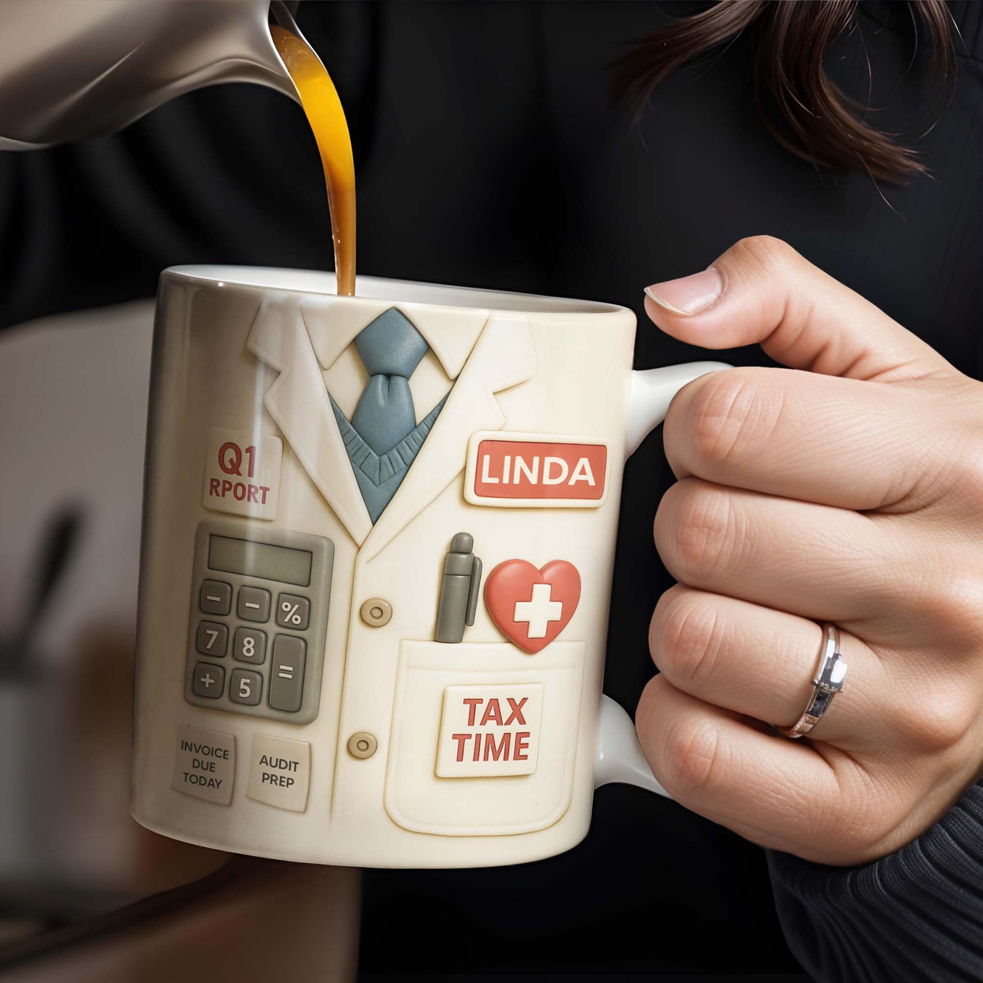 Tax Time, Q1 Report, Audit Prep, Calculator and Tie