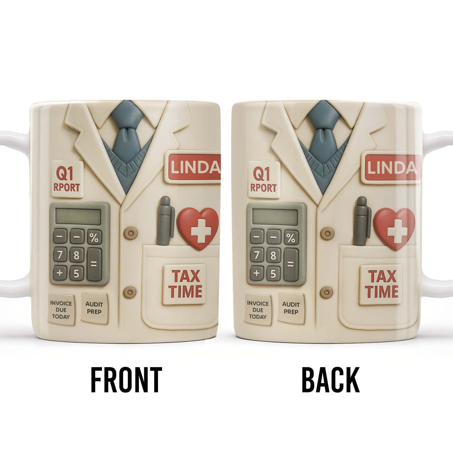 Tax Time, Q1 Report, Audit Prep, Calculator and Tie