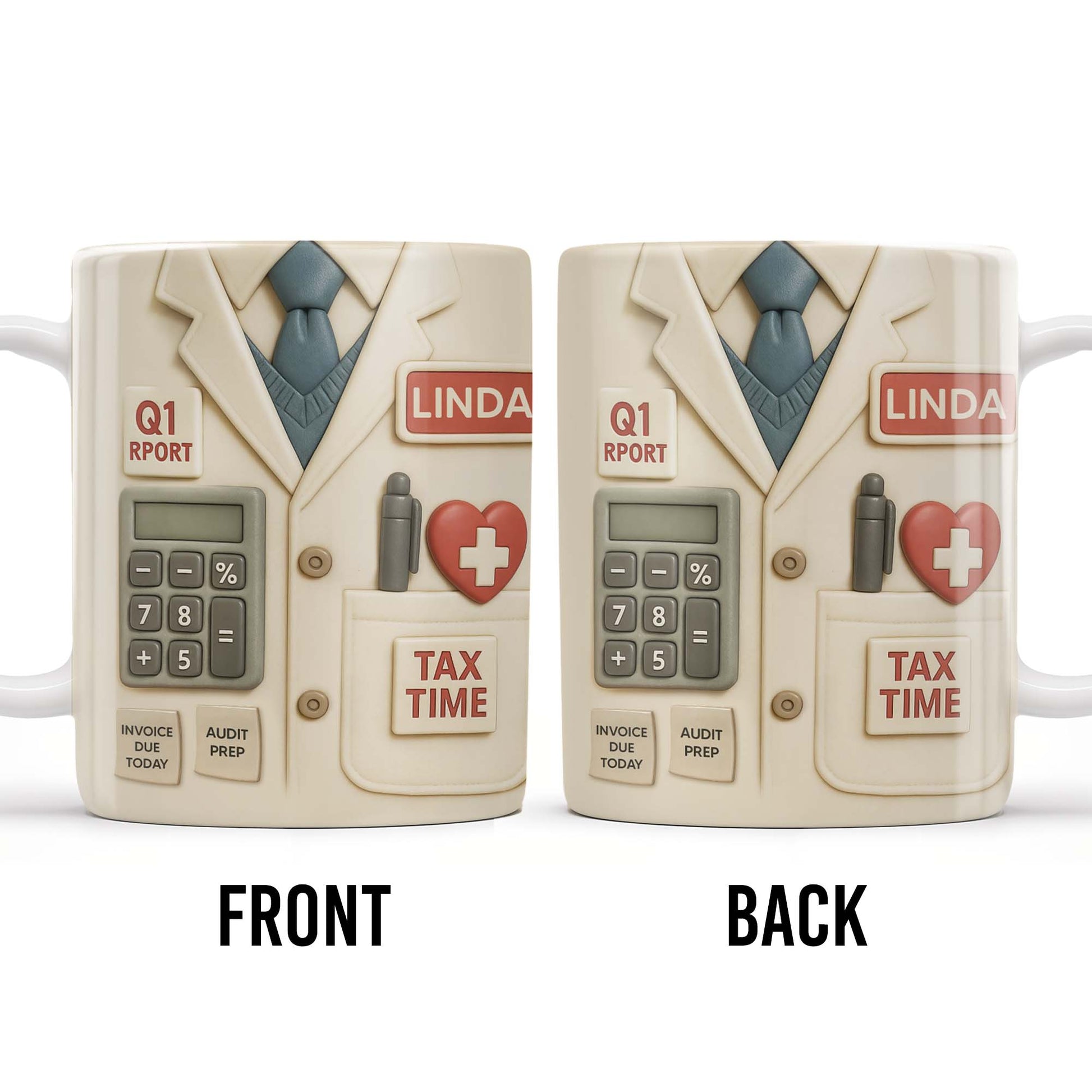 Tax Time, Q1 Report, Audit Prep, Calculator and Tie