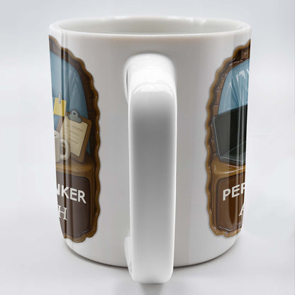 Personal Banker Coffee Mug With Shirt And Tie