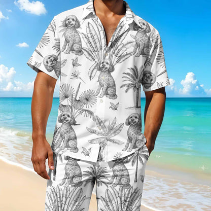 Embrace The Tropical Vibes With Dogs And Palms Beach Set