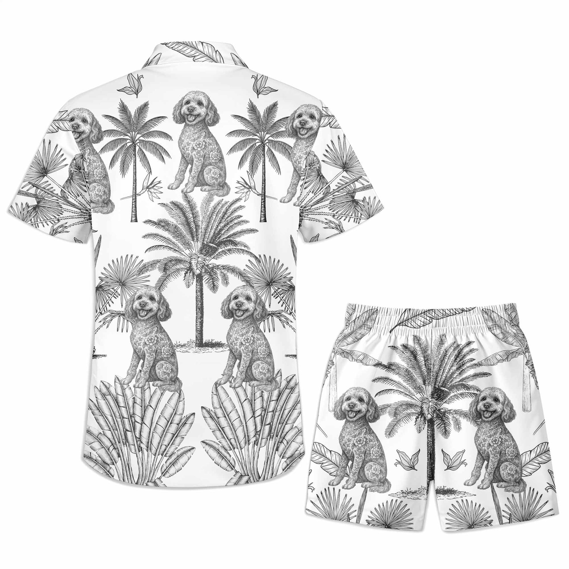 Embrace The Tropical Vibes With Dogs And Palms Beach Set