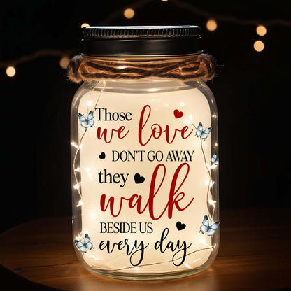 Always On My Mind Forever In My Heart - Personalized Custom Mason Jar Light - PET014_JARL