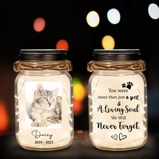 A Loving Soul - Personalized Custom Mason Jar Light - PET016_JARL