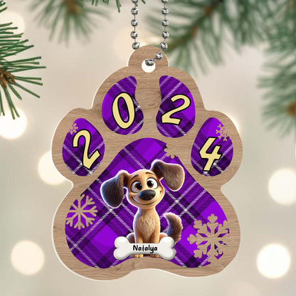 Adorable Pet-Themed Keepsake For Dog Lovers - Personalized Custom Acrylic Ornament, Car Ornament - PET023_HGO