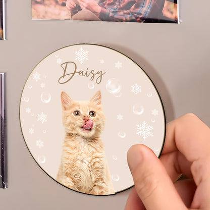 Celebrate Your Furry Friend With This Unique Magnet - Personalized Custom Fridge Magnet - PET025_MAGN