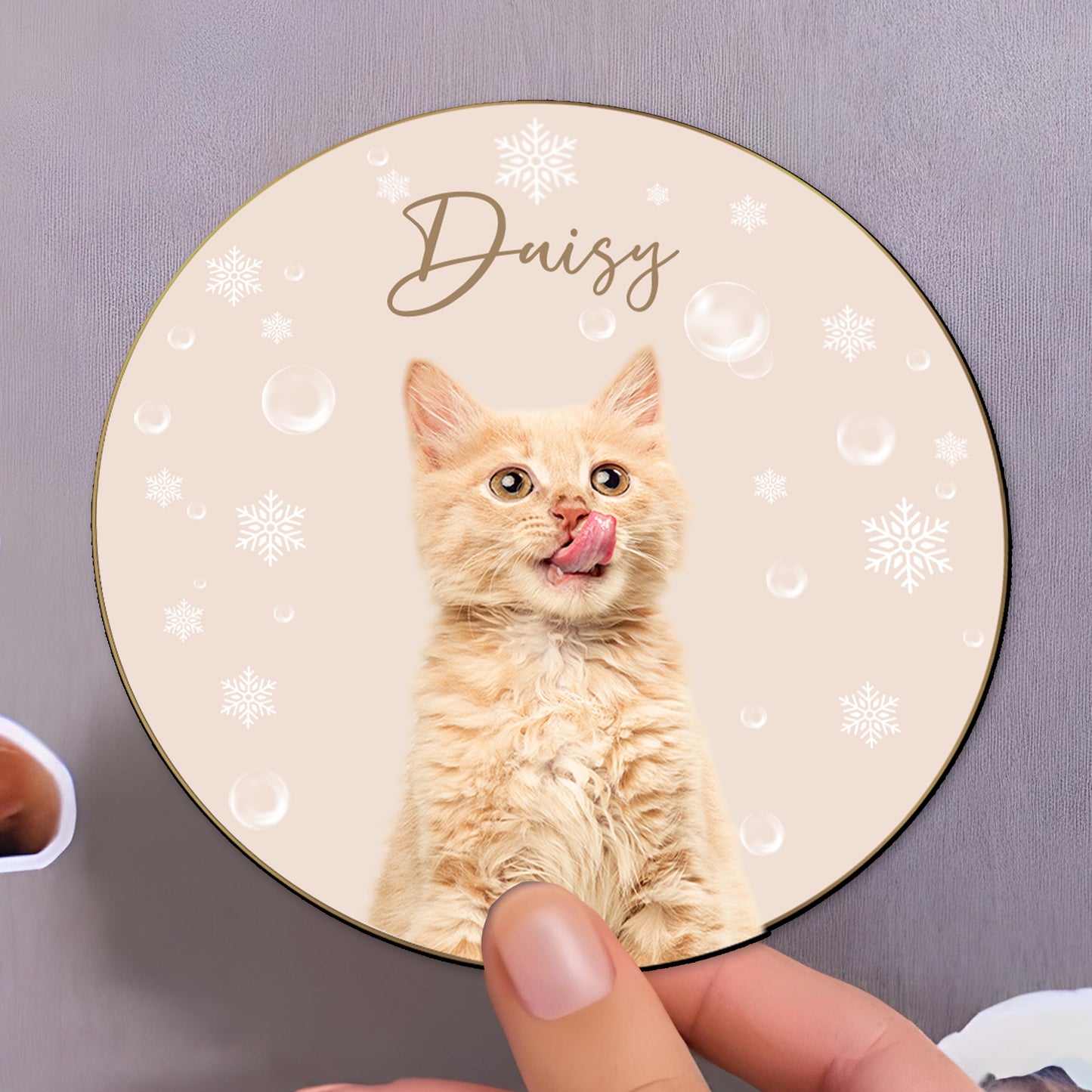 Celebrate Your Furry Friend With This Unique Magnet - Personalized Custom Fridge Magnet - PET025_MAGN