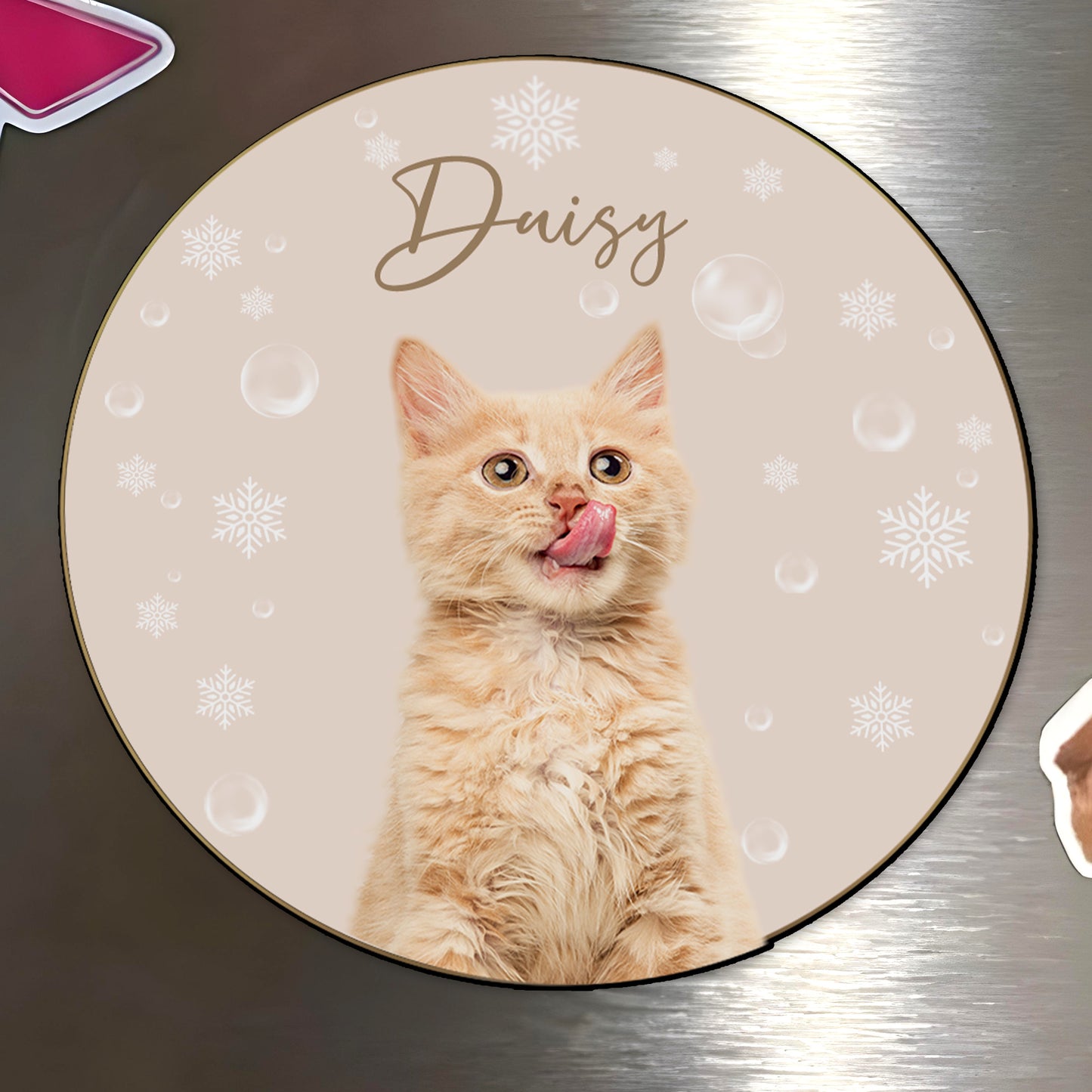 Celebrate Your Furry Friend With This Unique Magnet - Personalized Custom Fridge Magnet - PET025_MAGN