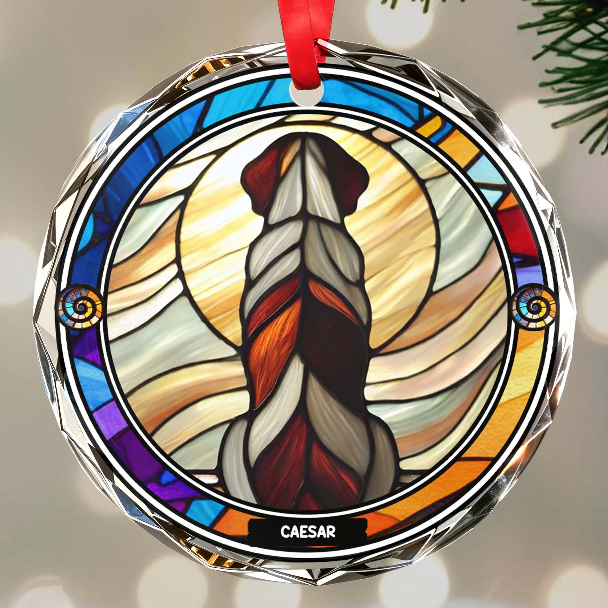 Unwavering Bond Glass Ornament