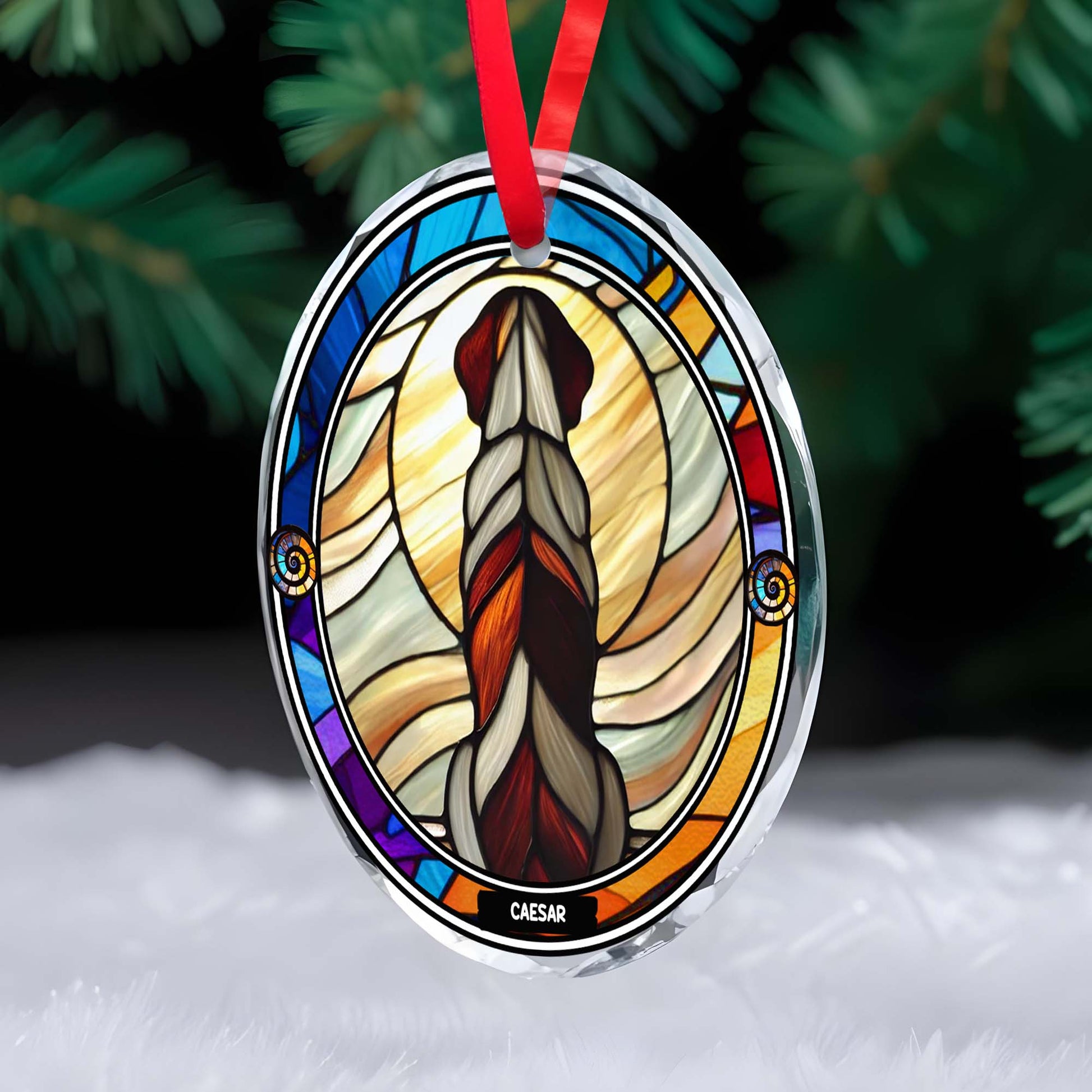 Unwavering Bond Glass Ornament