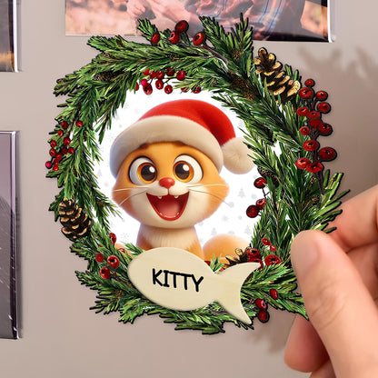 Celebrate The Season With A Personalized Touch - Personalized Custom Fridge Magnet - PET036_MAGN