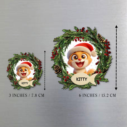 Celebrate The Season With A Personalized Touch - Personalized Custom Fridge Magnet - PET036_MAGN