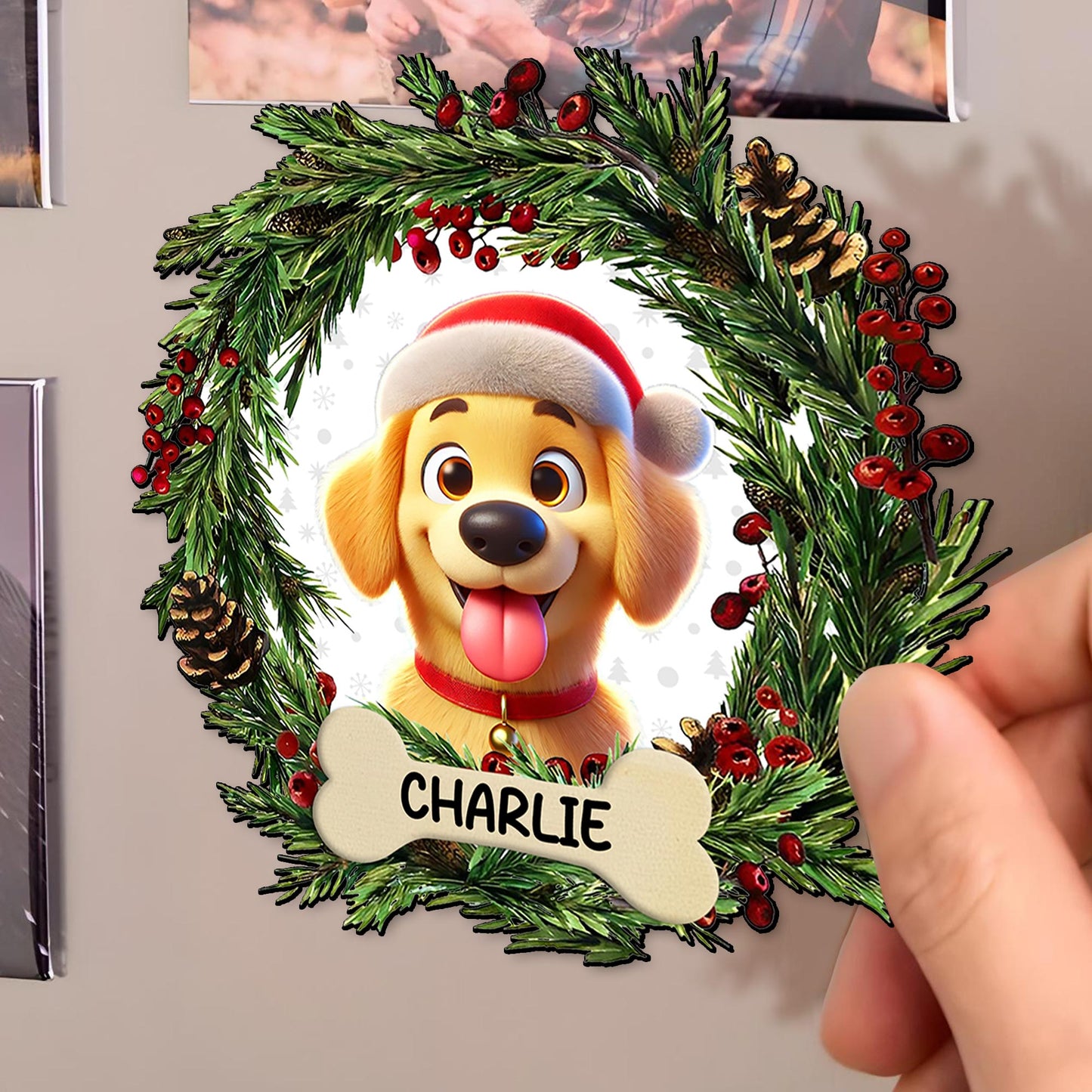 Celebrate The Season With A Personalized Touch - Personalized Custom Fridge Magnet - PET036_MAGN