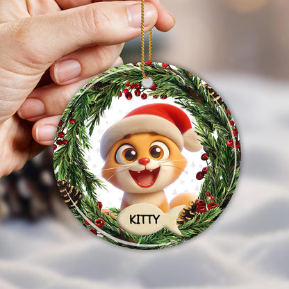 Meow-y Christmas And Happy Mew Year Ornament