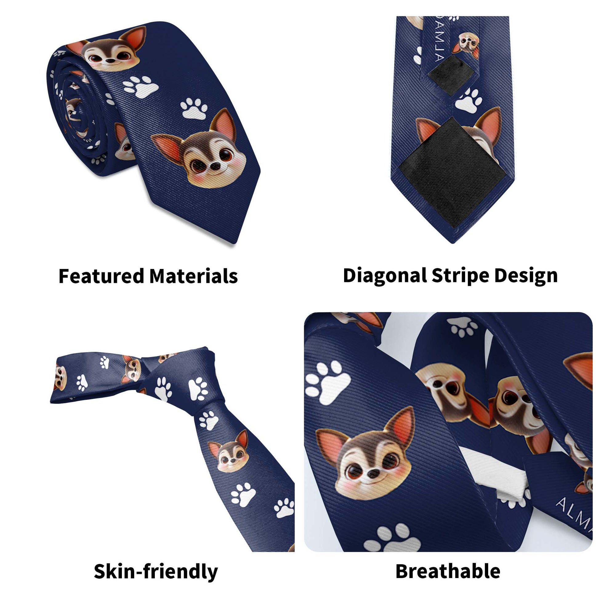 Paws And Love Forever Design Tie