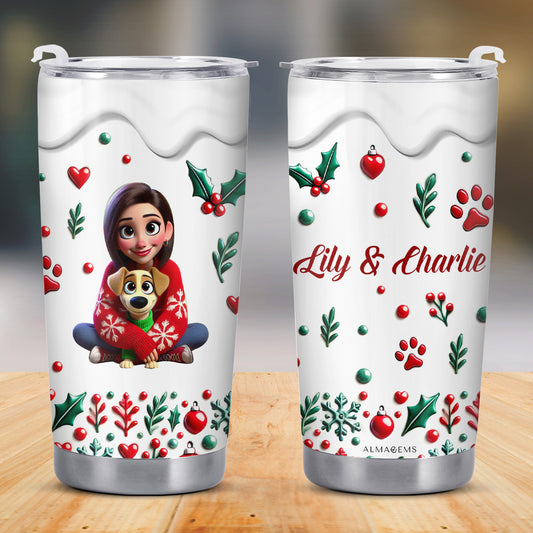 Holiday Magic With Your Furry Friends Festive Tumbler