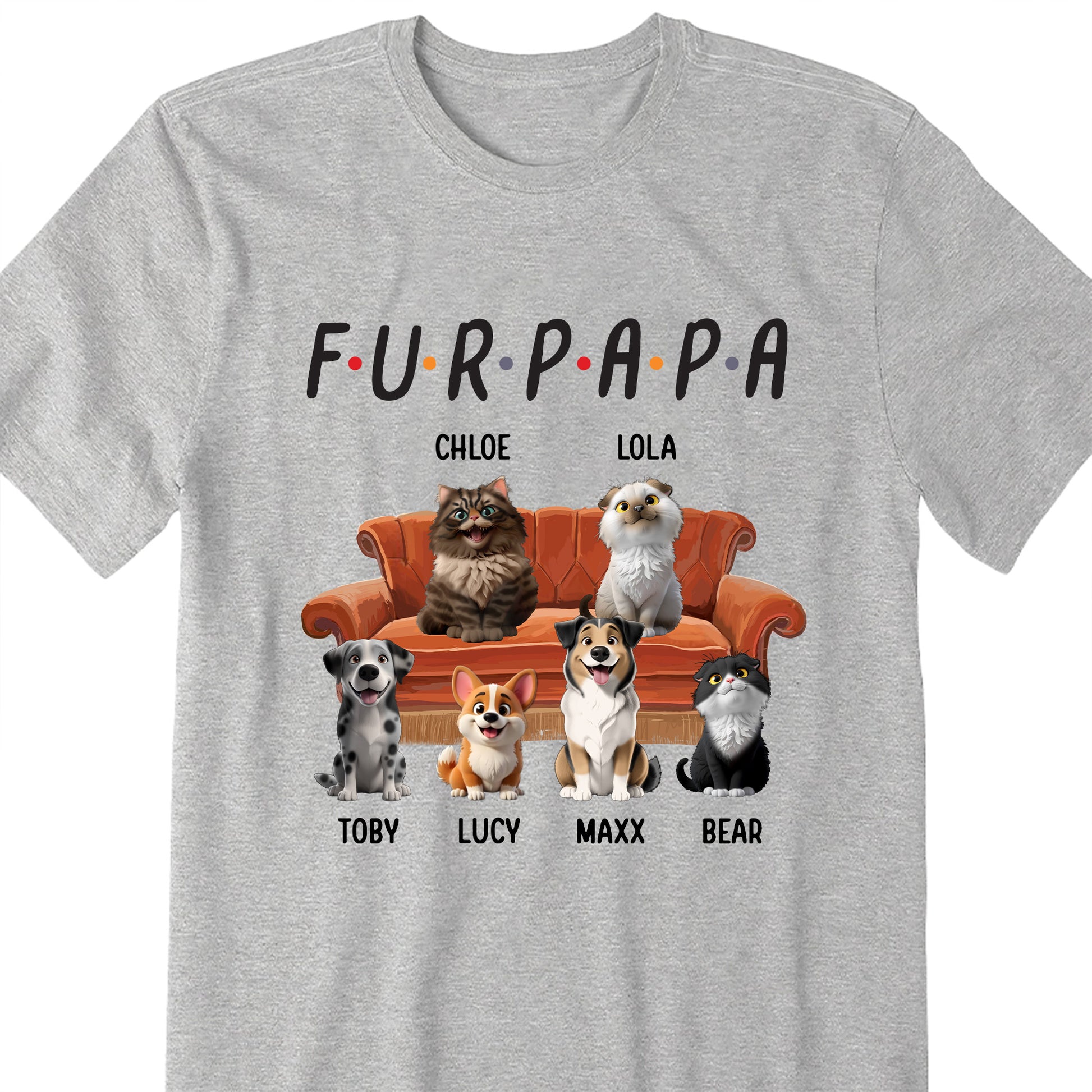Fur Papa With Dogs and Cats