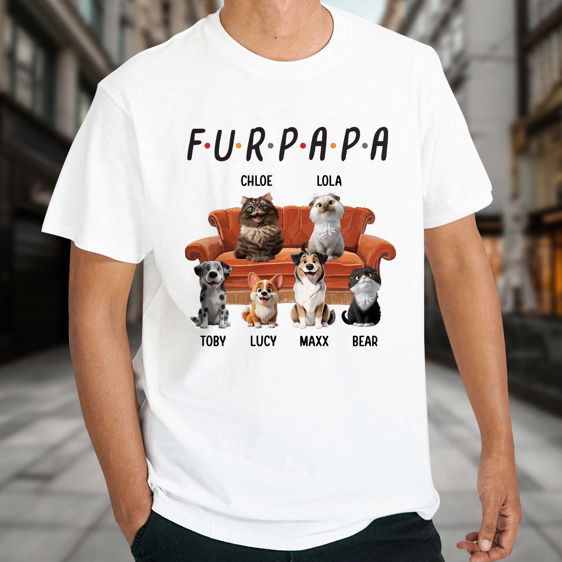 Fur Papa With Dogs and Cats