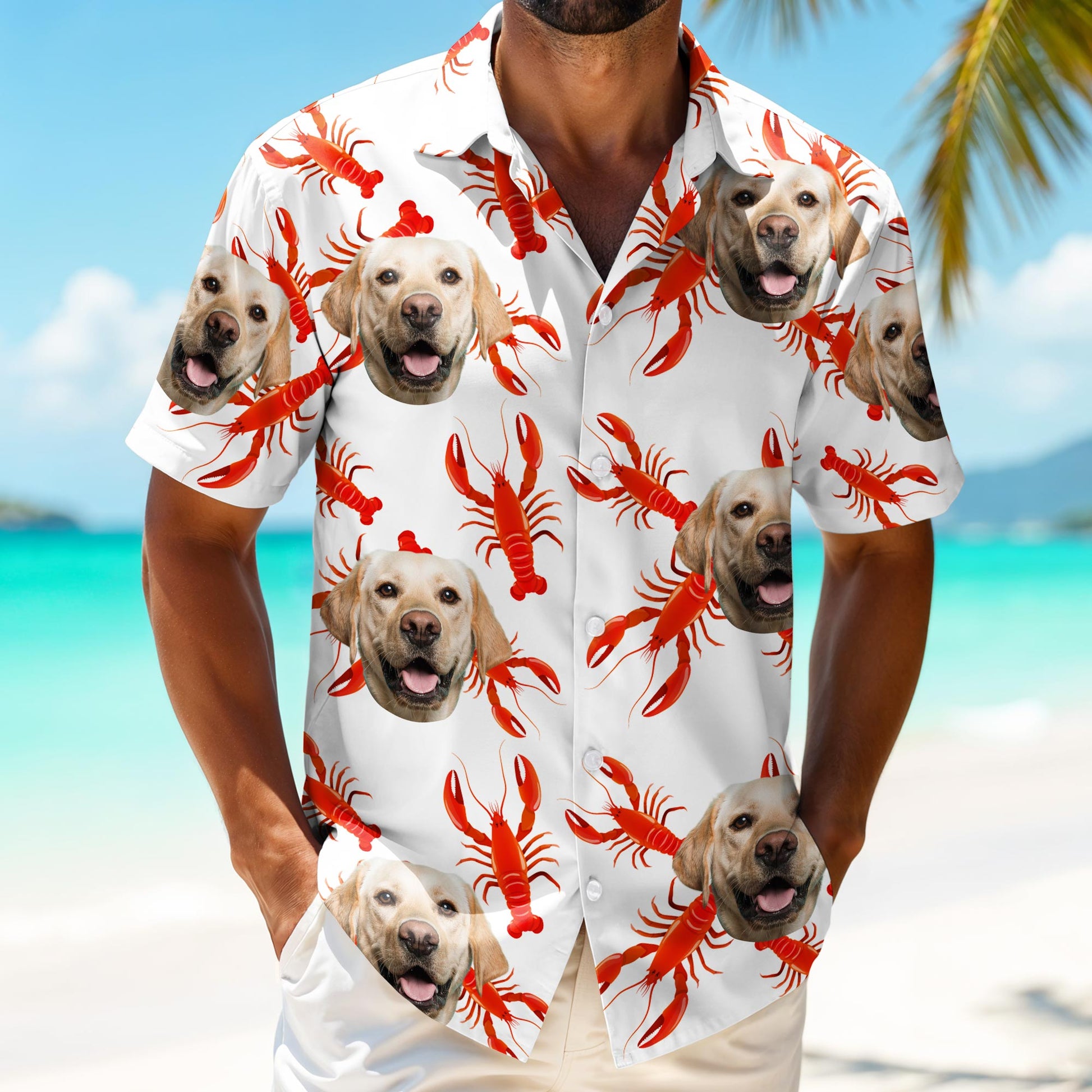 Celebrate Summer, Playful Lobster And Dog Themed