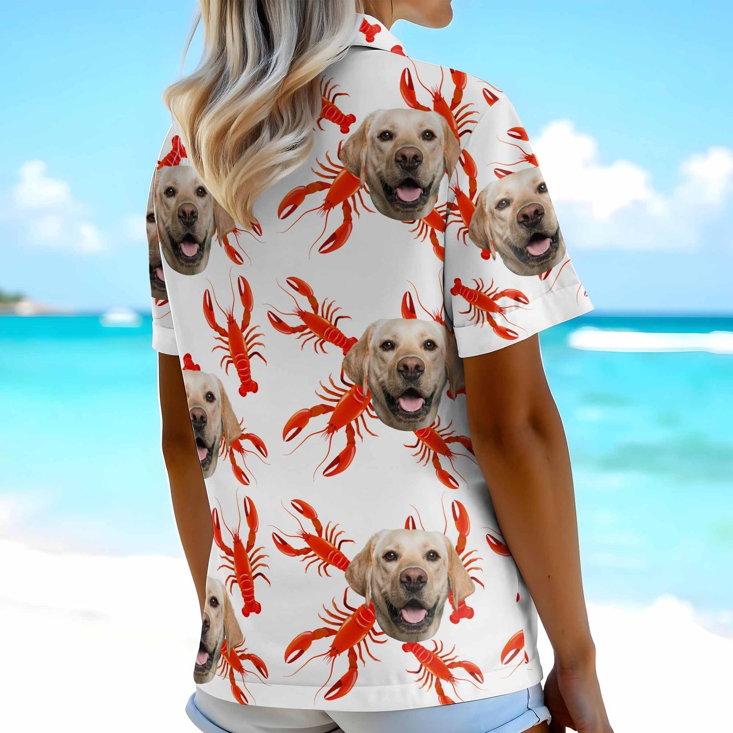 Celebrate Summer, Playful Lobster And Dog Themed