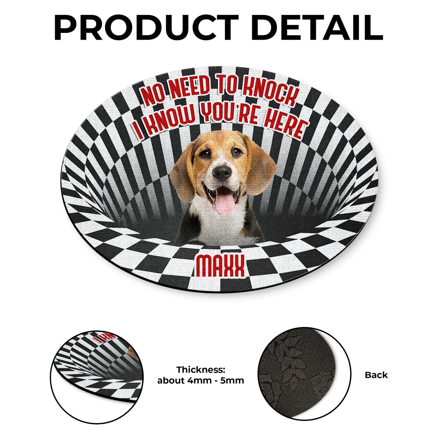 No Need To Knock I Know You're Here Dog Doormat